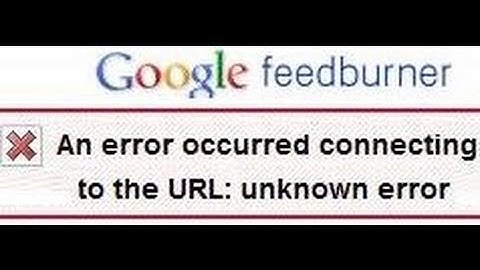 FeedBurner ошибка URL