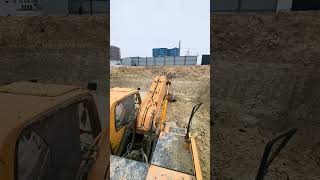 как капать глубокий котлован. #экскаваторы #стройка
