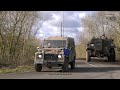 Deutsch  britisches pionierbrckenbataillon 130 marschkolonne tpz fuchs bundeswehr manver defender