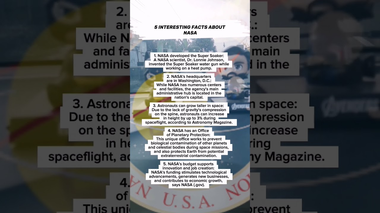 5 INTERESTING FACTS ABOUT NASA.     