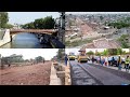 2nd ROAD TO N DJILI AIRPORT AT THE NSANGA BRIDGE MAJOR WORKS UNDERWAY RESIDENTS ARE OVERJOYED