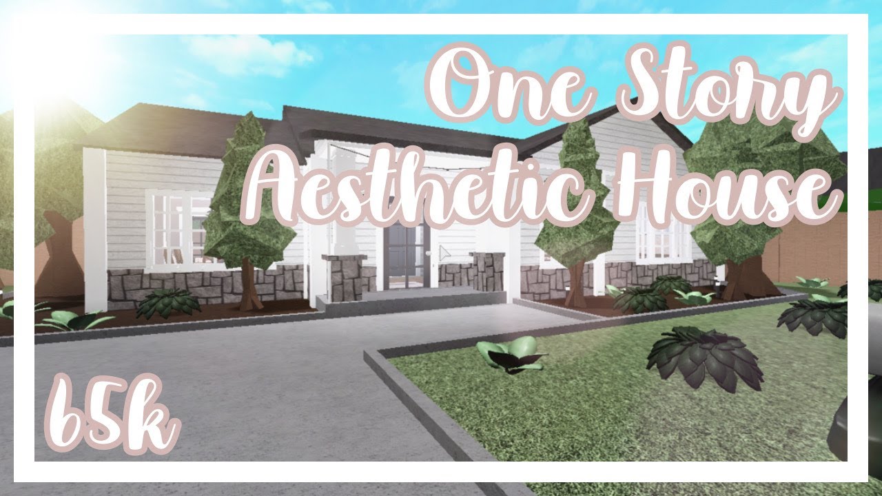 Bloxburg | One Story Aesthetic House 65k - YouTube