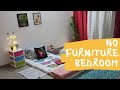 Simple & Unique Bedroom Makeover | Makeover Without Any Furniture | Rental friendly makeover