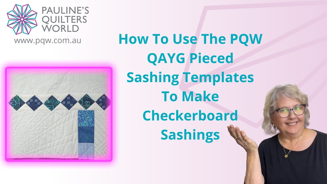 How To Make Checkerboard Sashings The Easy Way - YouTube