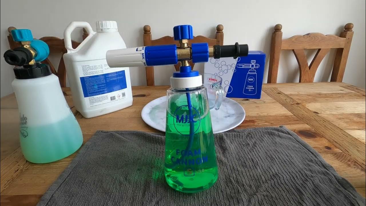 MJJC Foam Cannon S V3.0 vs Autoglym Polar Blaster vs Autofinesse Foam