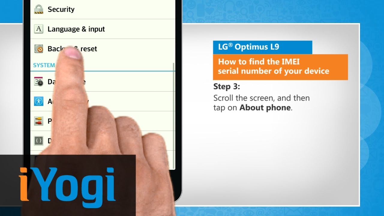 How To Find The Imei Serial Number Of Your Device In Lg Optimus