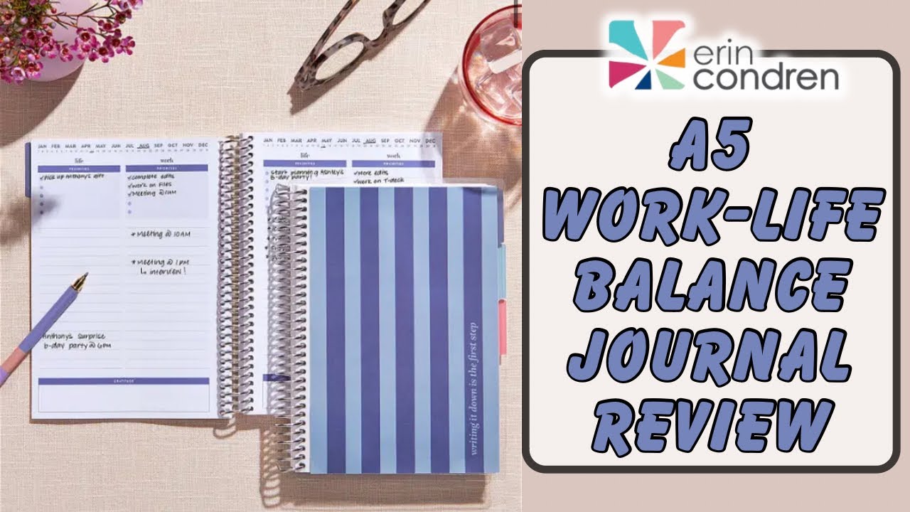 NEW! ERIN CONDREN WORKLIFE BALANCE JOURNAL YouTube