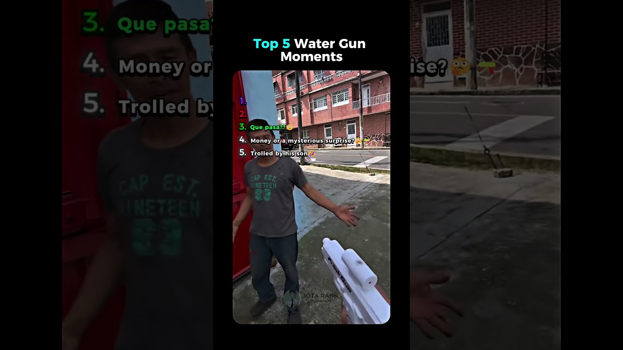 TOP 5 WATER GUN MOMENTS  #best  #tiktok #watergun