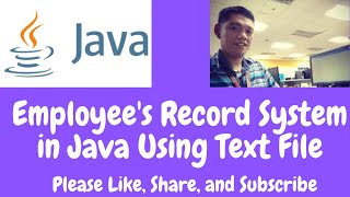 Employee's Record System  Using Text File in Java