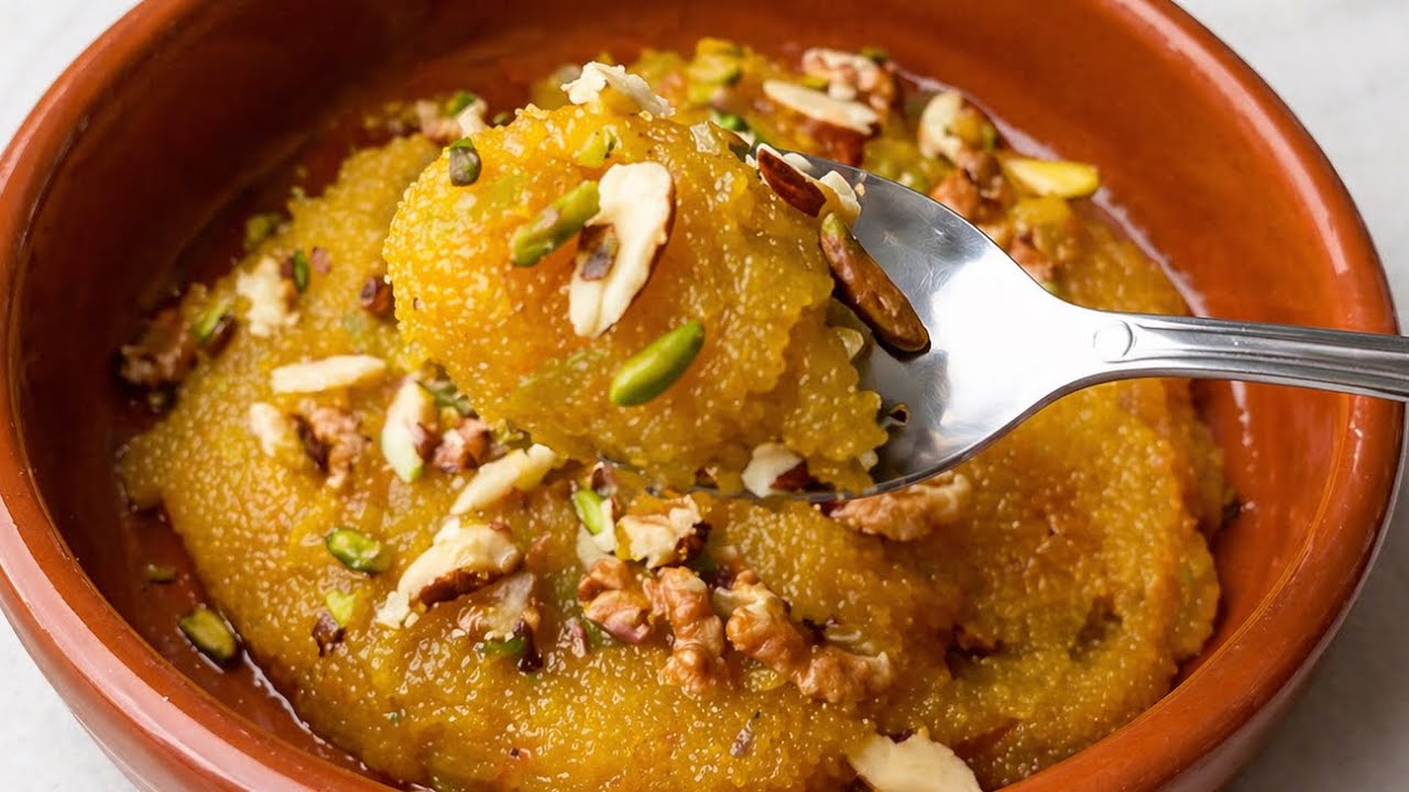 حلاوة السميد الباكستانية بطعم زمان | وصفة جدتي وأمي الأصلية|| Suji ka halwa 