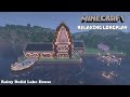 Minecraft Relaxing Longplay - Rainy Build Lake House No Commentary