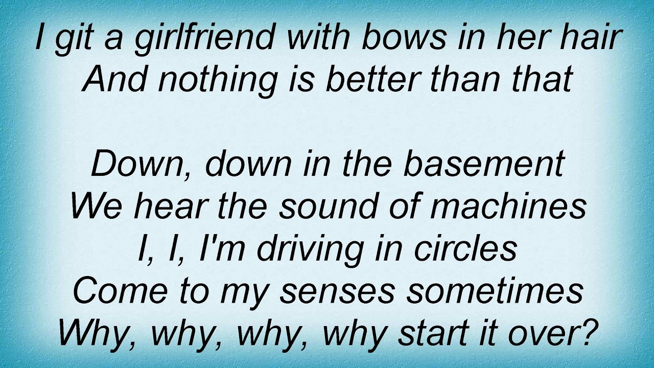 Talking Heads Girlfriend Is Better Lyrics YouTube