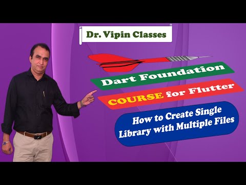#77 How to create Single Library with Multiple Files in Dart Flutter | Dr. Vipin Classes
