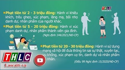 Mức phạt hành vi bôi nhọ danh dự, nhân phẩm người khác | THLC