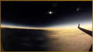 Solar Eclipse Happening on Mid Flight Caught on Camera - Viral Video Compilation