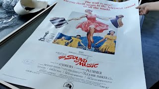 Linen backing 1973 Sound of Music Poster