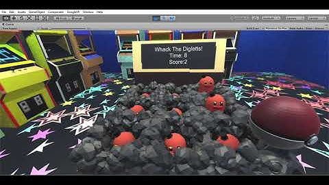Portfolio: VR Whack A Diglett for Google Cardboard (Unity/C#/Blender)