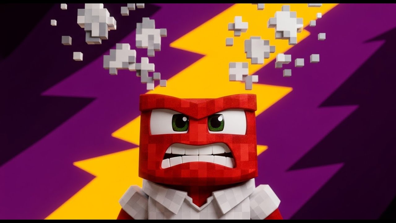 PIXEL ART TUTORIAL: MINECRAFT INSIDE OUT 2 CHARACTERS JOY SADNESS ANGER FEAR DISGUST