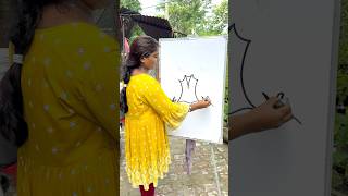 How to draw a tree CC using🥰😍🤑🤑 #shorts