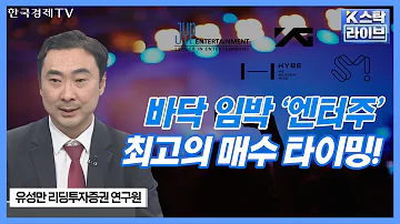 바닥 임박 엔터주 ㅣ최고의 매수 타이밍 ㅣK 스탁 라이브ㅣ한국경제TV