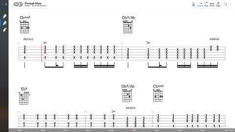 Thumbnail of Stone Sour - Through Glass (RYTHM GUITAR TAB PLAY ALONG)