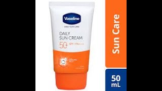 Vaseline Daily Sun Cream 50+ SPF PA++++ II Product Review