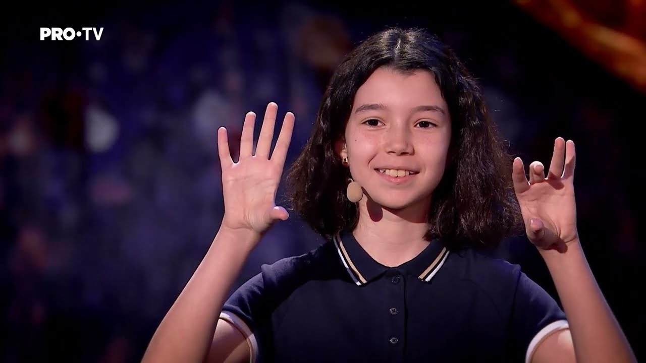Românii au talent 2023 | Ioana Badea, un geniu al matematicii, la doar 11 ani