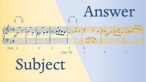 Fugue Subjects and Answers || Imitative Counterpoint 3