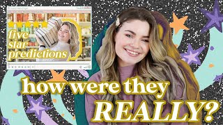 Did I ACTUALLY Like These 5 Star Predictions?! ⭐️⭐️⭐️⭐️⭐️ @HaileyinBookland