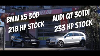 Чип-тюнинг батл. BMW x5 vs Audi Q7. Сравним Stage 1 на Диностенде?