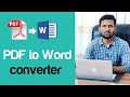 Pdf to word convert easily  easy way  unik bd