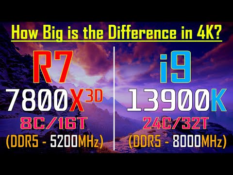 INTEL i9 13900K vs RYZEN 7 7800X3D || How Big is the Difference in 4K?