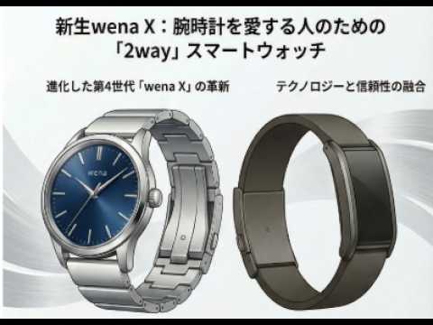 待望の復活】ソニーから独立！世界最小の2wayスマートウォッチ「wena X