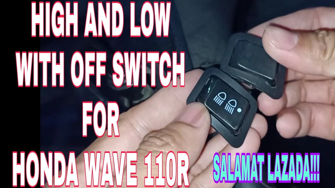 Tri Way Switch / Kill Switch ng Headlight / HONDA WAVE R 110 / Tri Switch / Three Way Switch