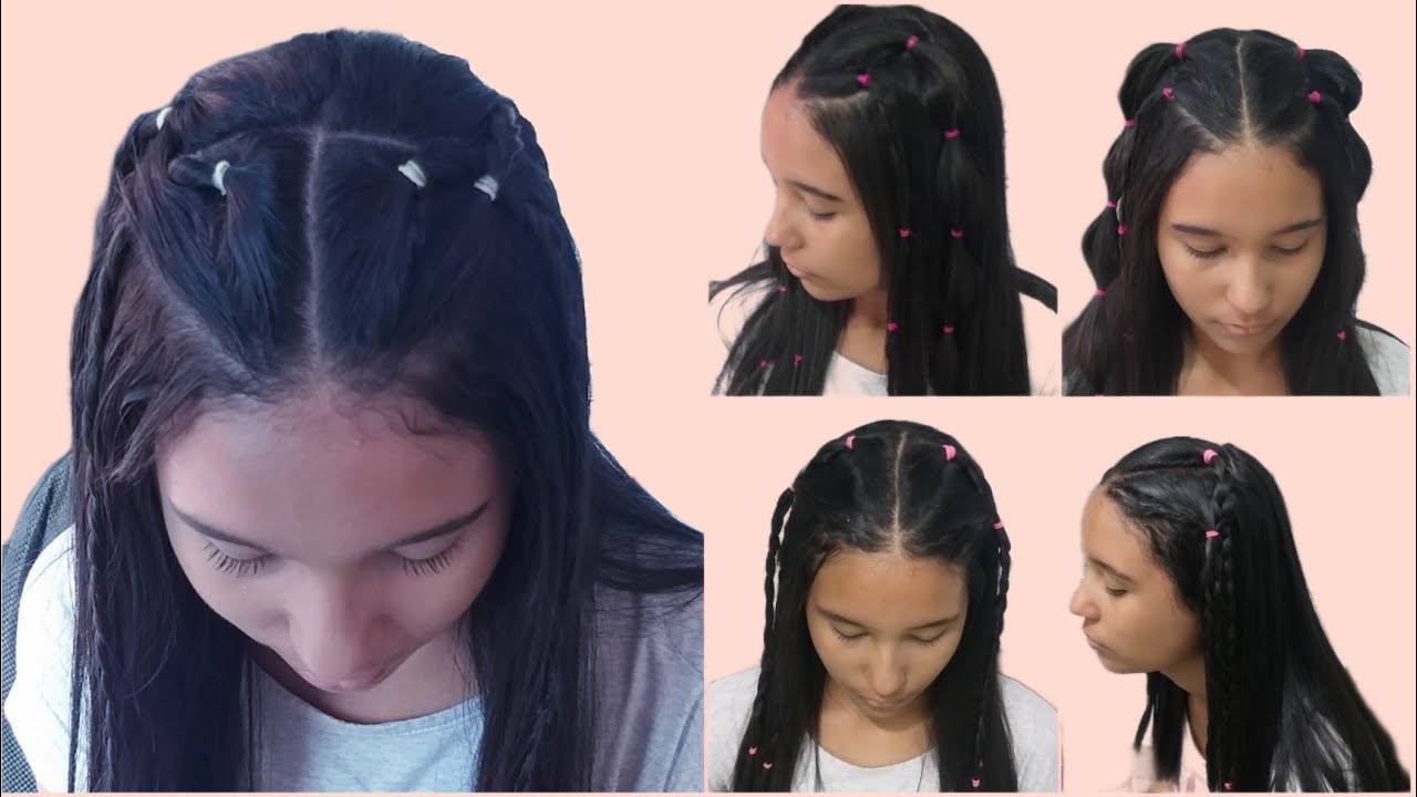 Penteados com liguinhas para cabelo cacheados,  liso, ondulados