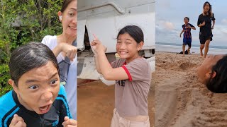 Unlucky Duo😂 and Lost Girl‼️ At The Beach | JJaiPan Shorts Compilation #shorts #tiktok