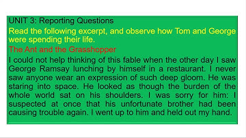 Class 10 English Unit 3 The Ant and the Grasshopper I