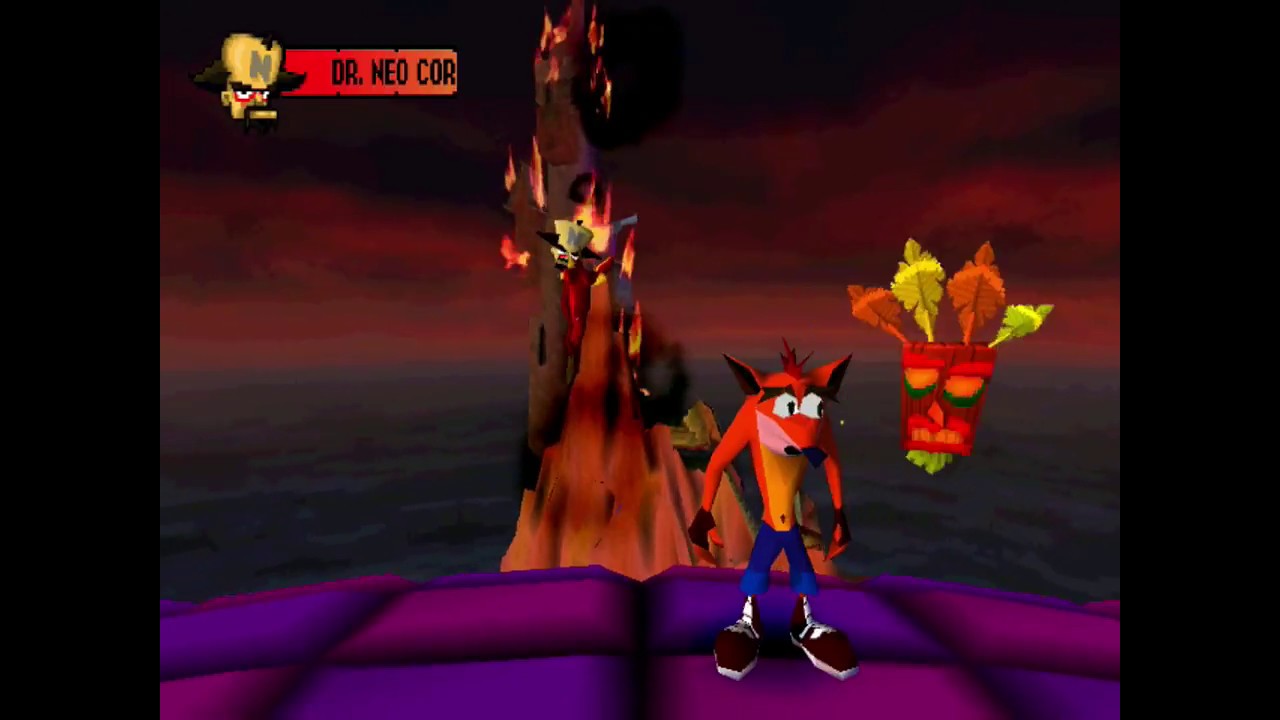 Crash Bandicoot (1996) Dr. Neo Cortex boss fight + Normal ending YouTube