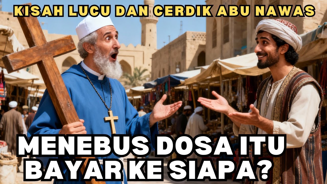 PENDETA TERDIAM SAAT ABU NAWAS BERTANYA: MENEBUS DOSANYA KE SIAPA?