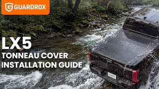 How to Install the Guardrox LX5 Low Profile Flip Up Tonneau Cover on a Toyota Tundra#GUARDROX