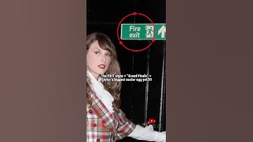 Taylor Swift Biggest Easter Egg: What Do the EXIT Signs Mean?? Write your theories. #taylorswift
