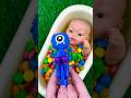 ASMR Slime Bath Candy Flow M&M’s #candy #funny
