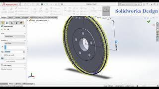 Flywheel in Solidworks 2018