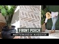 FRONT PORCH MAKEOVER 2021|Paint Front Door, Mortar Wash Brick, DIY Restoration Hardware Dupes & More