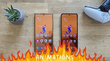 One UI 5.0 Beta 2 vs One UI 4.1.1:  Animations in Slow Motion
