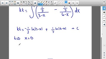 A Pure Maths - Differential Equations OCR C4 Jan 2010 q10iia
