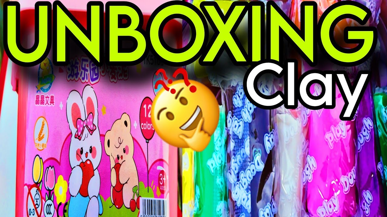 Unboxing china clay and moulding into different shapes 