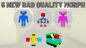 How to get 5 new Bad Quality morph in backrooms morphs roblox