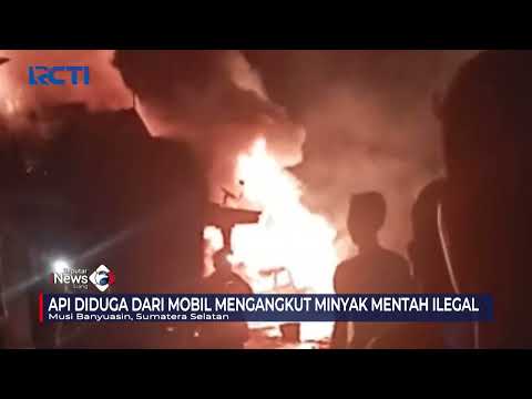 Diduga Mengangkut Minyak Mentah Ilegal, Mobil di Sumsel Terbakar dan Meledak #SeputariNewsPagi 18/12