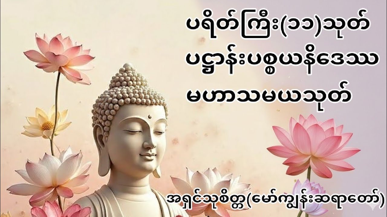 ပရိတ်ကြီး(၁၁)သုတ်၊ပဋ္ဌာန်းပစ္စယနိဒေဿနှင့်မဟာသမယသုတ်#အရှင်သုစိတ္တ(မော်ကျွန်းဆရာတော်)
